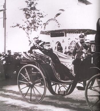 El rey Carol I en la Exposición Nacional Rumana de 1906